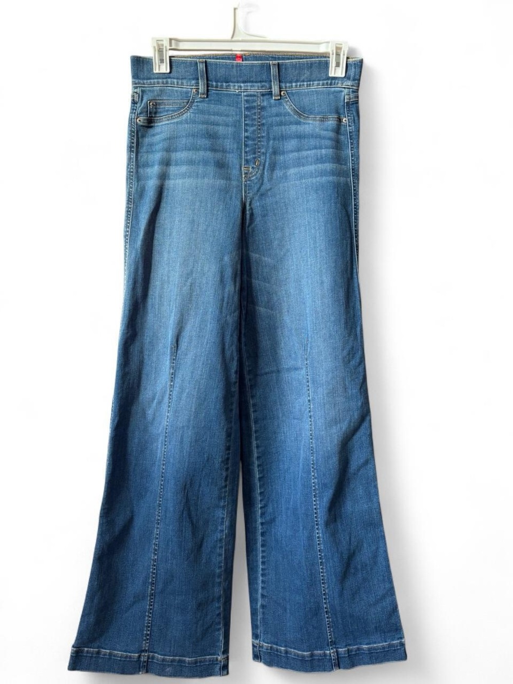 SPANX Wide Leg Jeans in Blue Wash